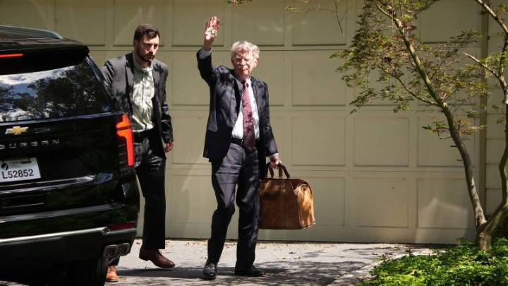 FBI search of Bolton’s home yielded binders, phones and computers, DOJ says