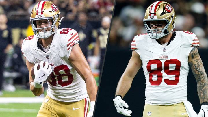 49ers tight ends step up vs. Saints in George Kittle’s absence