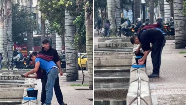 Indignación por video de vendedores ambulantes alistando alimentos