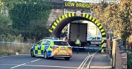 'Can't park there, mate' say Willington residents as lorry gets stuck under bridge