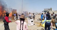 Ica: incendio arrasa con dos viviendas y deja a familias en la calle en Barrio Chino