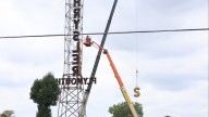 'Chrysler-Plymouth Tower' historic sign removed for refurbishment and relocation to Route 66
