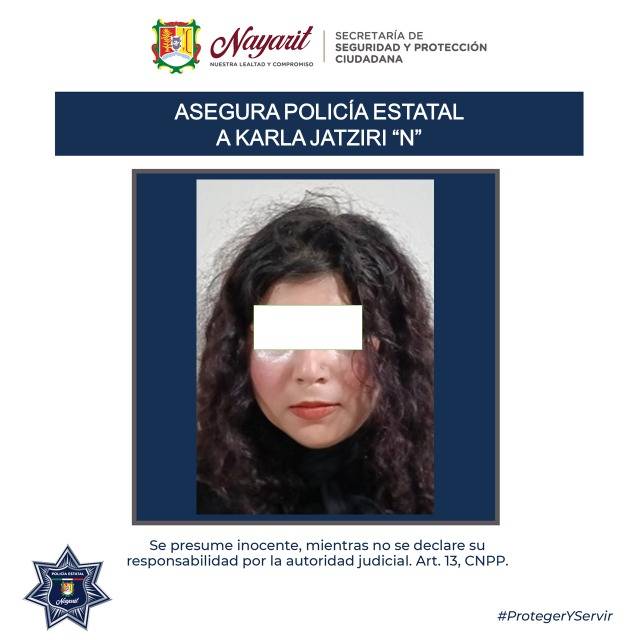 KARLA JATZIRI “N” EN LA COLONIA BENITO JUÁREZ FUE DETENIDA