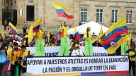 Masiva asistencia en defensa del deporte: la comunidad deportiva colombiana alzó su voz en la Plaza de Bolívar