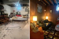 Couple Transforms 100-Year-Old Home's Storm Shelter Basement Into '70s Den'