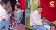 Proveedor que protestó encadenado en Huancayo regresa para apoyar a adulta mayor en huelga