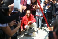 AZUCENA CISNEROS Y MARIO DELGADO COLOCAN PRIMERA PIEDRA DEL CBTIS 295