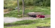 Reportan cuerpo en carretera… y sólo era un borracho dormido, en Apatzingán, Michoacán