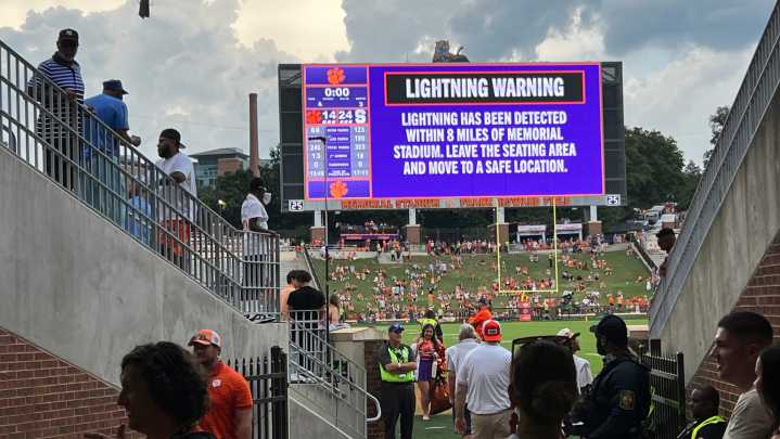 Clemson vs. Syracuse football in weather delay: What to know