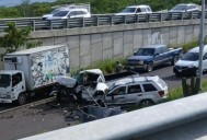 VIDEO: Aparatoso accidente moviliza a cuerpos de emergencia en Cabo San Lucas