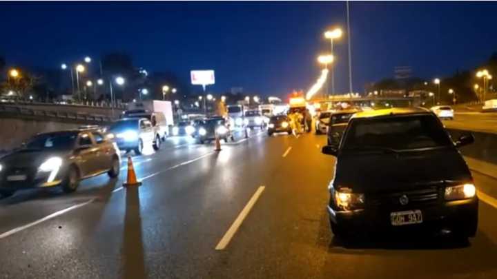 Choque en cadena en Panamericana: siete autos involucrados e importantes demoras