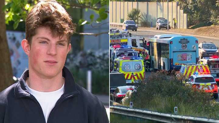 Sydney teen describes horror M2 bus crash that sent passengers flying