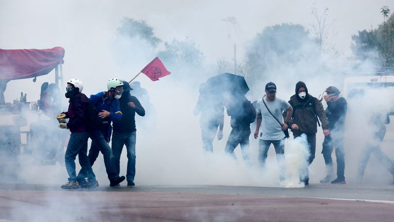 The Block Everything movement has mobilised protesters in France 