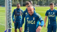 Hassan, uno más en el segundo entrenamiento de la semana para el Real Oviedo