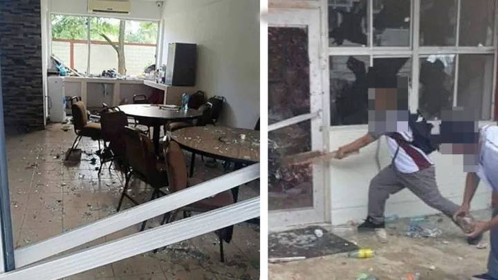 Alumnos golpean al director del Cetis 78 de Altamira; lo culpan de conducta indebida