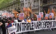 Triple Crimen: inició la marcha y los familiares agradecen la convocatoria