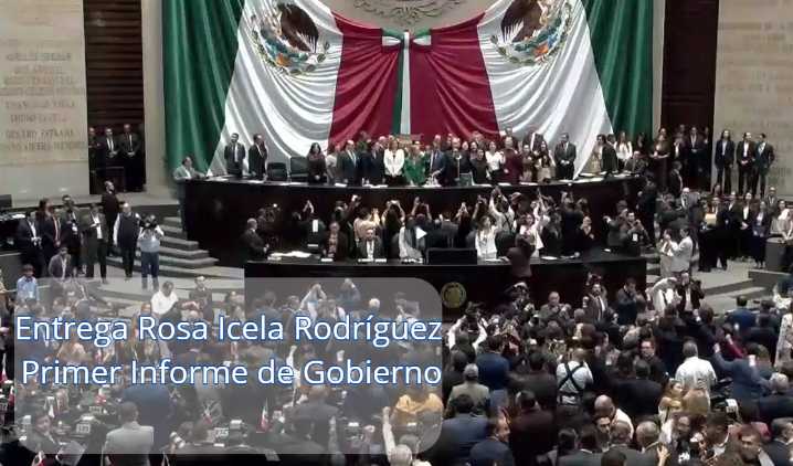 Reciben en San Lázaro el Primer Informe de Sheinbaum