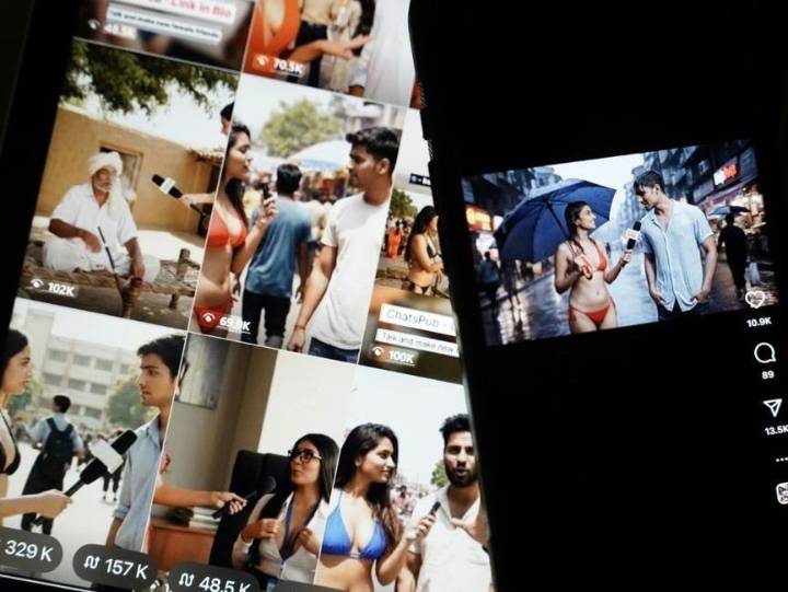 'Fueling sexism': AI 'bikini interview' videos flood internet