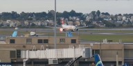 Swiss Airlines flight aborts takeoff after flames seen shooting from engine