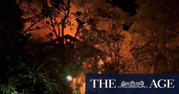 Rescue crews searching for a 70-year-old woman after a housefire on Sydney’s northern beaches