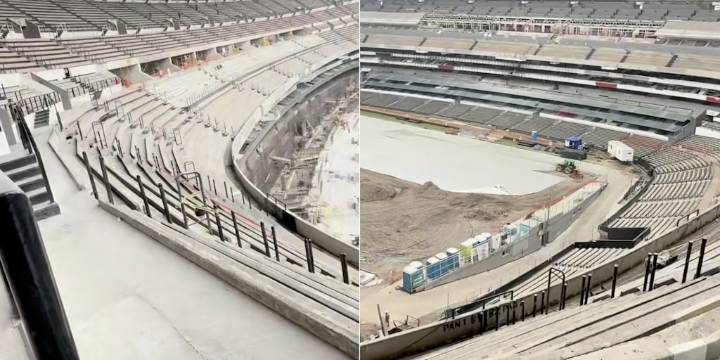 Filtran avances de la remodelación del Estadio Azteca a seis meses de su reapertura para el Mundial 2026