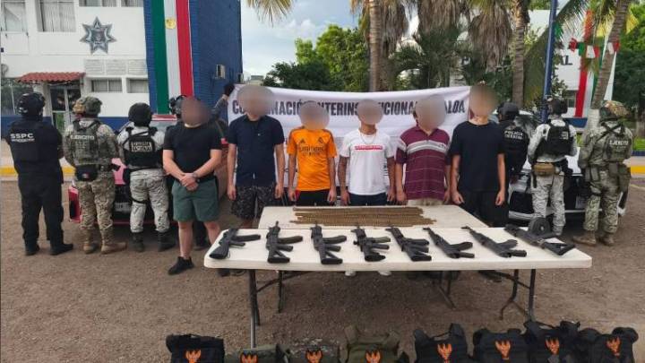 Capturan a ‘El LV’ junto a siete hombres en operativo en Culiacán