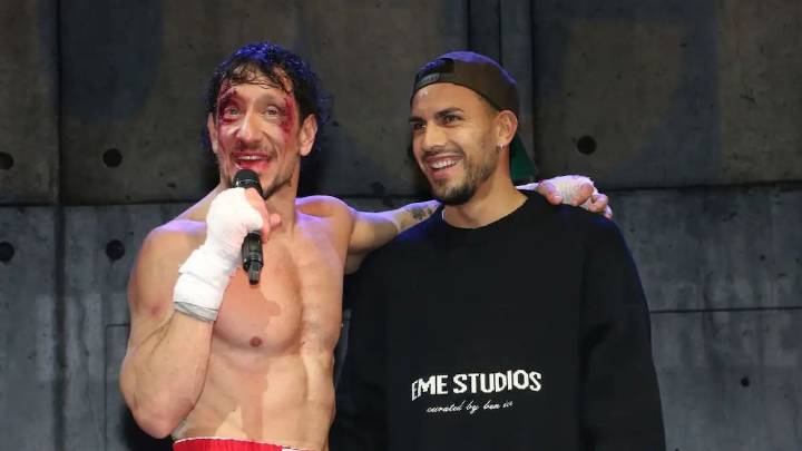 Leandro Paredes y Camila Galante fueron a ver Rocky en medio de la controversia
