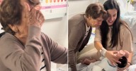 Abuela cubana con demencia emociona al conocer a su bisnieta en Miami