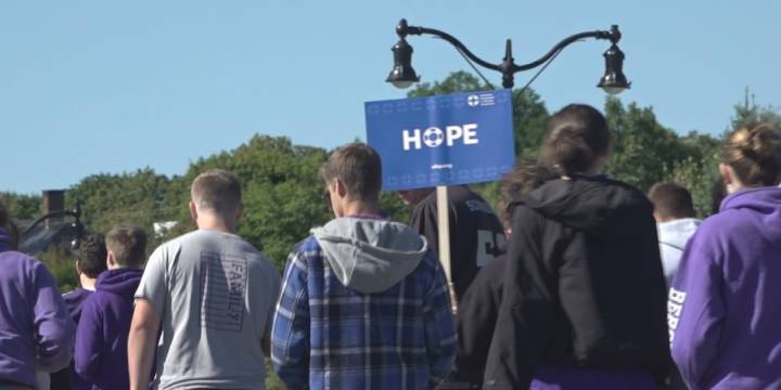 ‘It’s okay to say I’m not okay’: Hundreds walk for suicide prevention & awareness