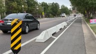 Protected bike lane installed in Littleton on Church Avenue