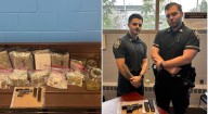 Gun and drugs allegedly seized by NYPD officers on Staten Island