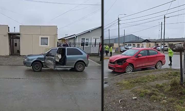 Colisión simple y un vehículo fue secuestrado