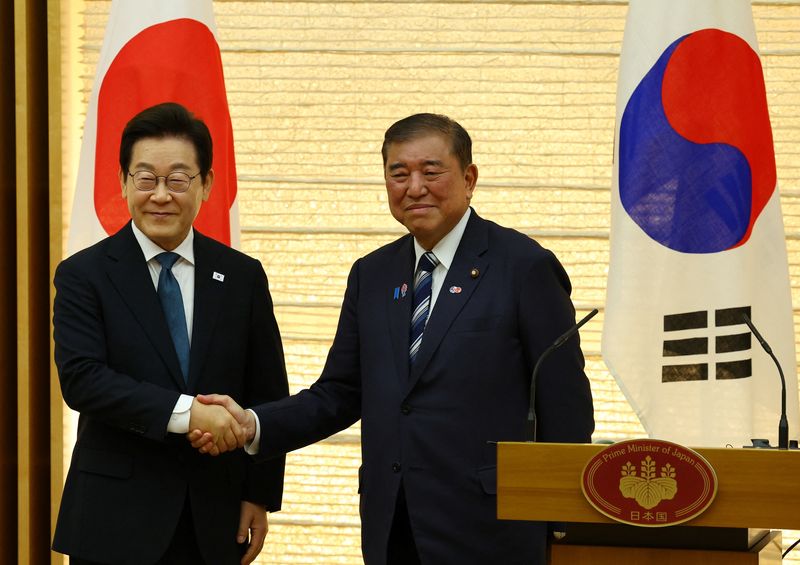 South Korea's Lee, outgoing Japan PM Ishiba hold talks on global trade, North Korea