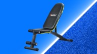 My at-home weight bench is less than $60 on Amazon 💪