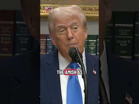 President Trump claims “Amish have no autism” during announcement with RFK Jr.