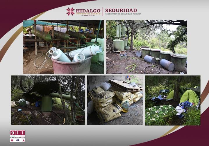 Desmantelan laboratorio clandestino en predio de Hidalgo