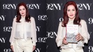 Priscilla Presley Goes Monochrome in White Attire on Memoir Press Tour