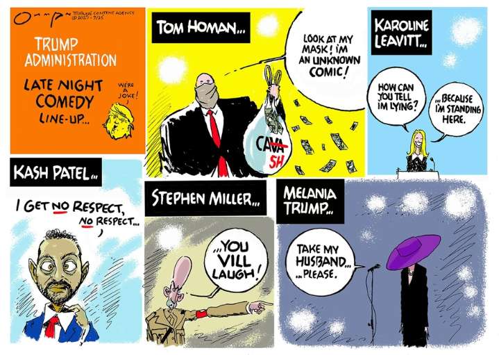 Cartoon: What a joke!
