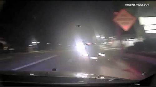 Hinsdale DUI arrest: Driver nearly crashes into Hinsdale, Illinois police during Labor Day weekend , video shows