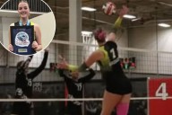 6-foot-8 volleyball star goes viral as she dominates high school competition