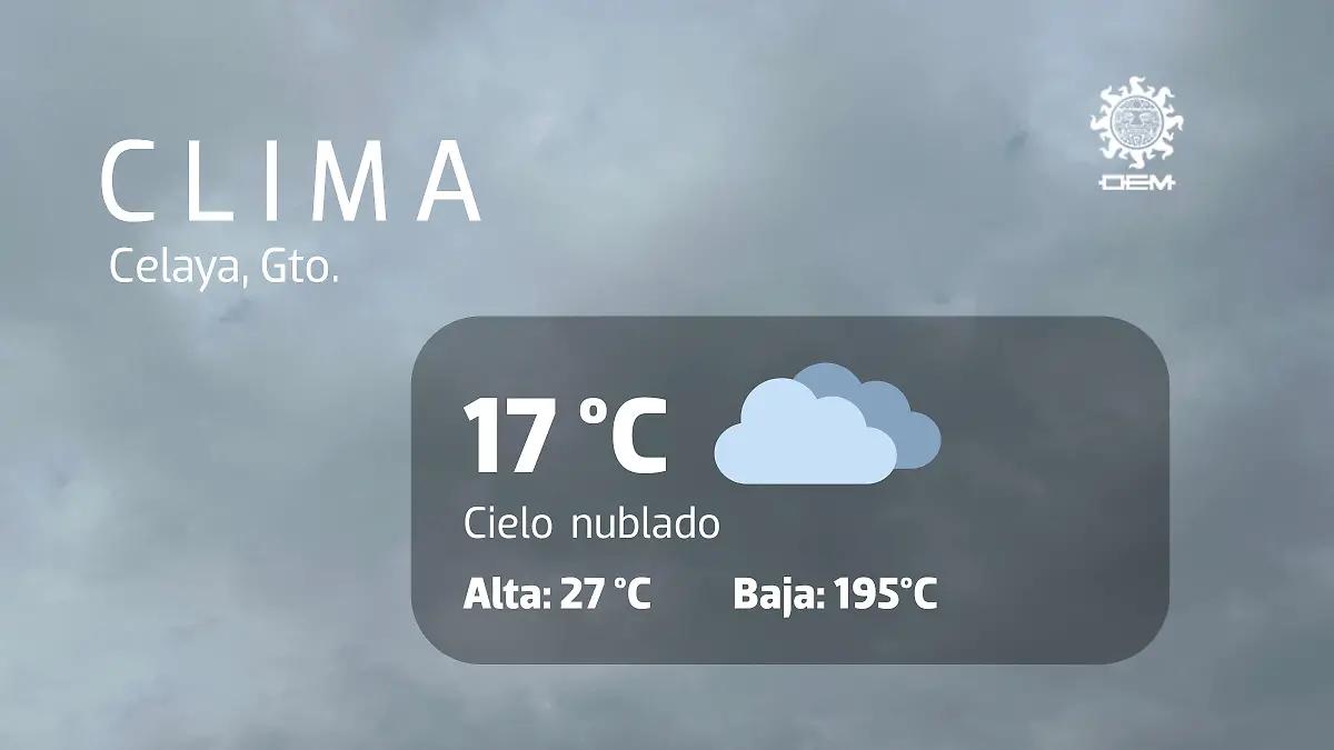 Probabilidad alta de lluvia y tormenta eléctrica en Celaya