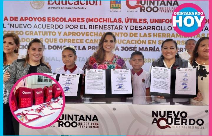 Mara Lezama promueve el acceso a la educación con material escolar