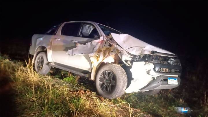Una pareja resultó herida tras chocar con caballos en la Ruta 7 cerca de Añatuya