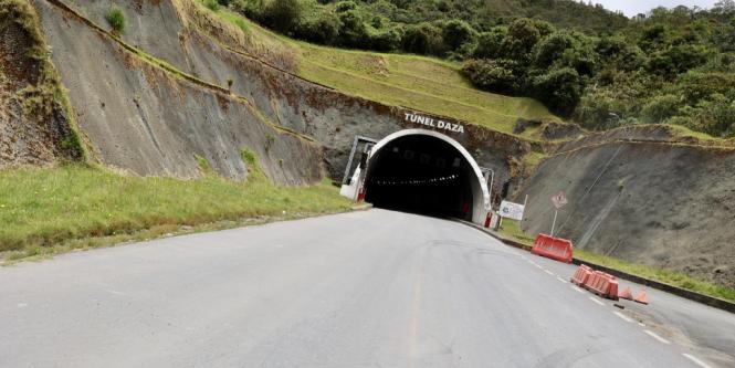Avance del 92 % en reforzamiento del Túnel Daza en Nariño 