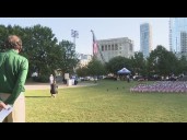 Thousands of flags at Romare Bearden Park for 9/11 memorial