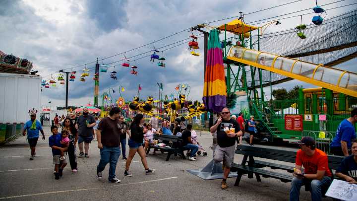 NC Mountain State Fair lights up Fletcher with food…