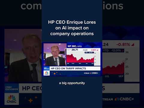 HP CEO Enrique Lores on AI impact on company operations