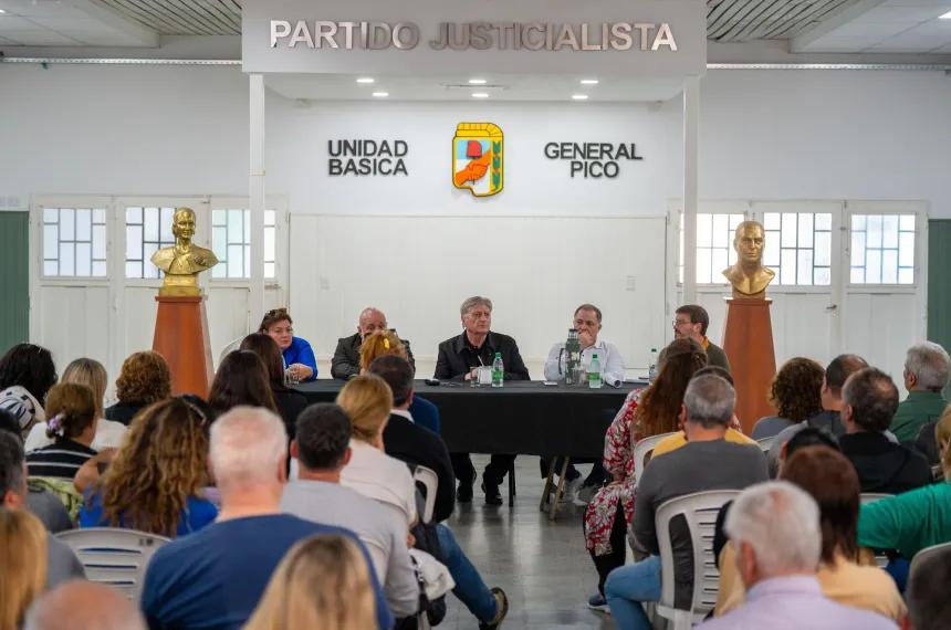 Ziliotto, en Pico y sin Alonso, bajó línea para organizar la campaña