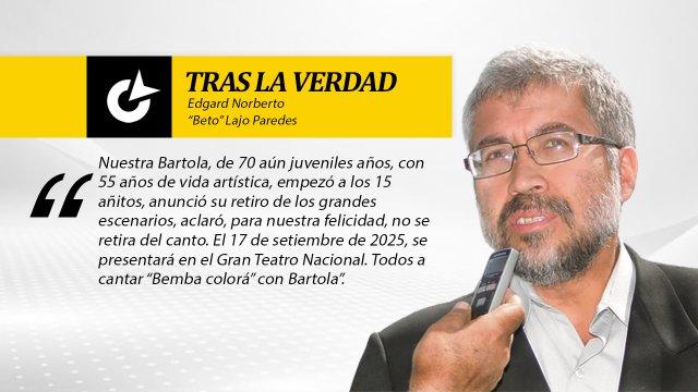 Bartola se despide de los escenarios