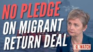 WATCH: Cooper Refuses to Guarantee Small Boat Migrants Will Be Returned This Month